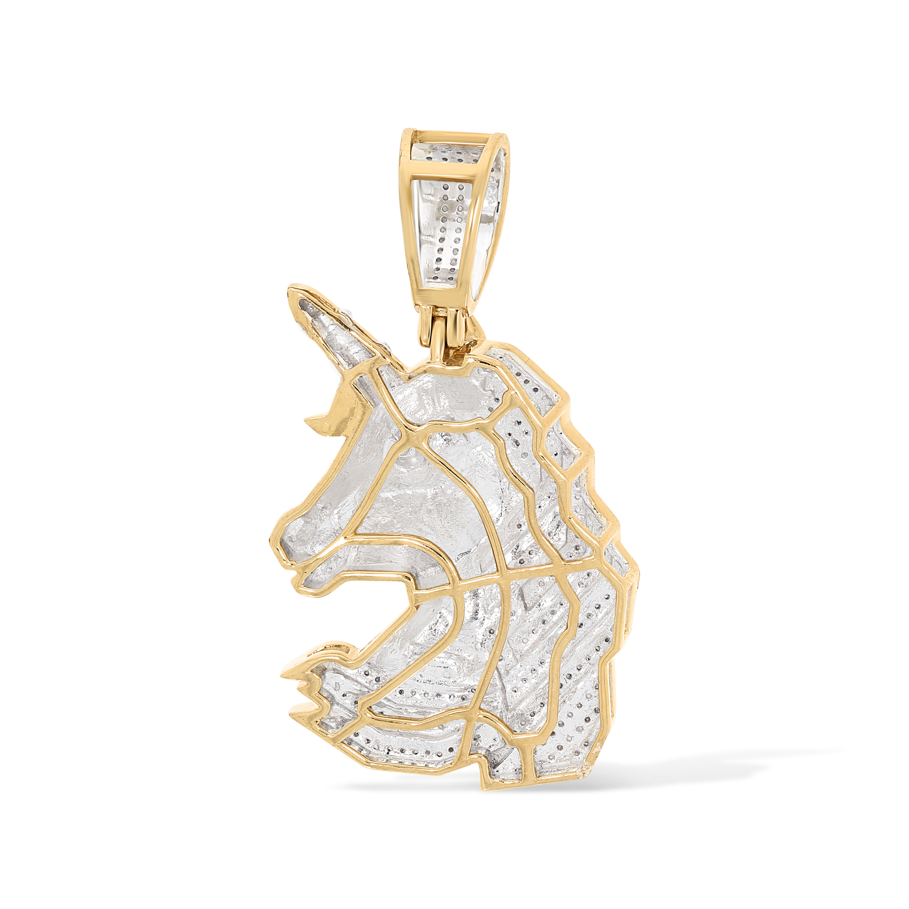 Diamond Unicorn Pendant 0.38 ct. 10k Yellow Gold